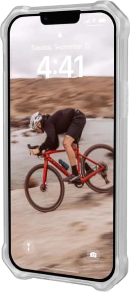 Чехол UAG Essential Armor For MagSafe для iPhone 14 Frosted Ice, Прозрачный — фото 7