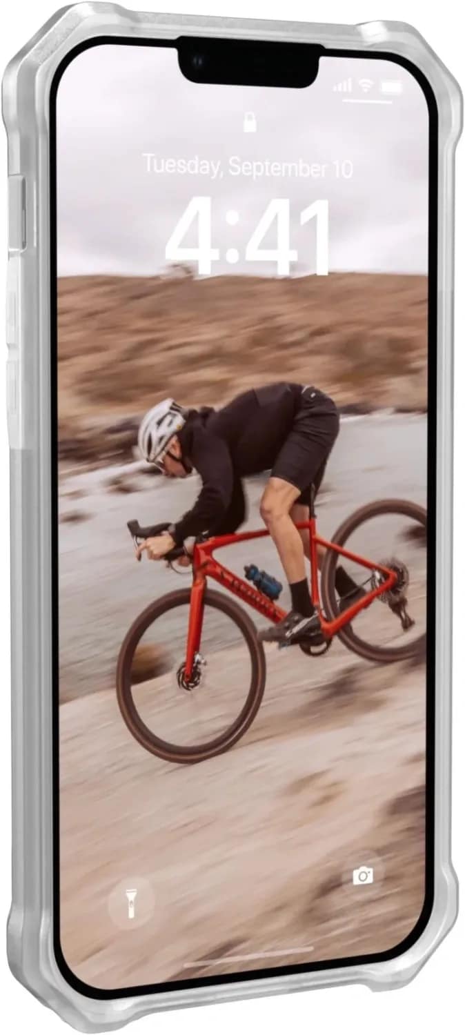 Чехол UAG Essential Armor For MagSafe для iPhone 14 Frosted Ice, Прозрачный — фото 8