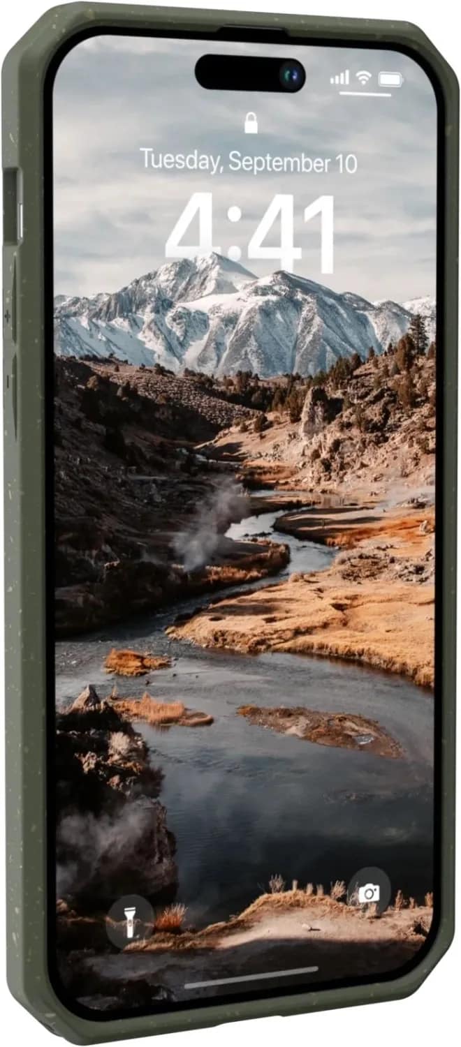 Чехол UAG Biodegradable Outback для iPhone 14 Pro, Olive — фото 3