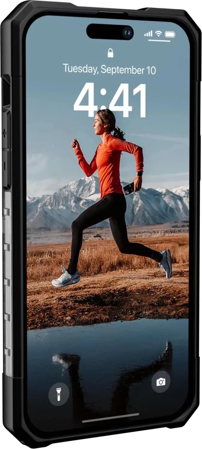 Чехол UAG Plasma для iPhone 14 Pro Ash, Прозрачный тёмный — фото 8