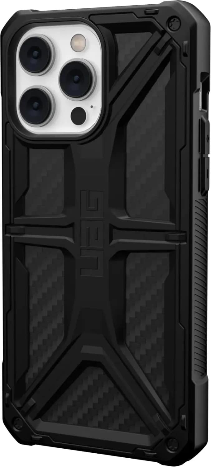 Чехол UAG Monarch для iPhone 14 Pro Carbon Fiber, Black — фото 6