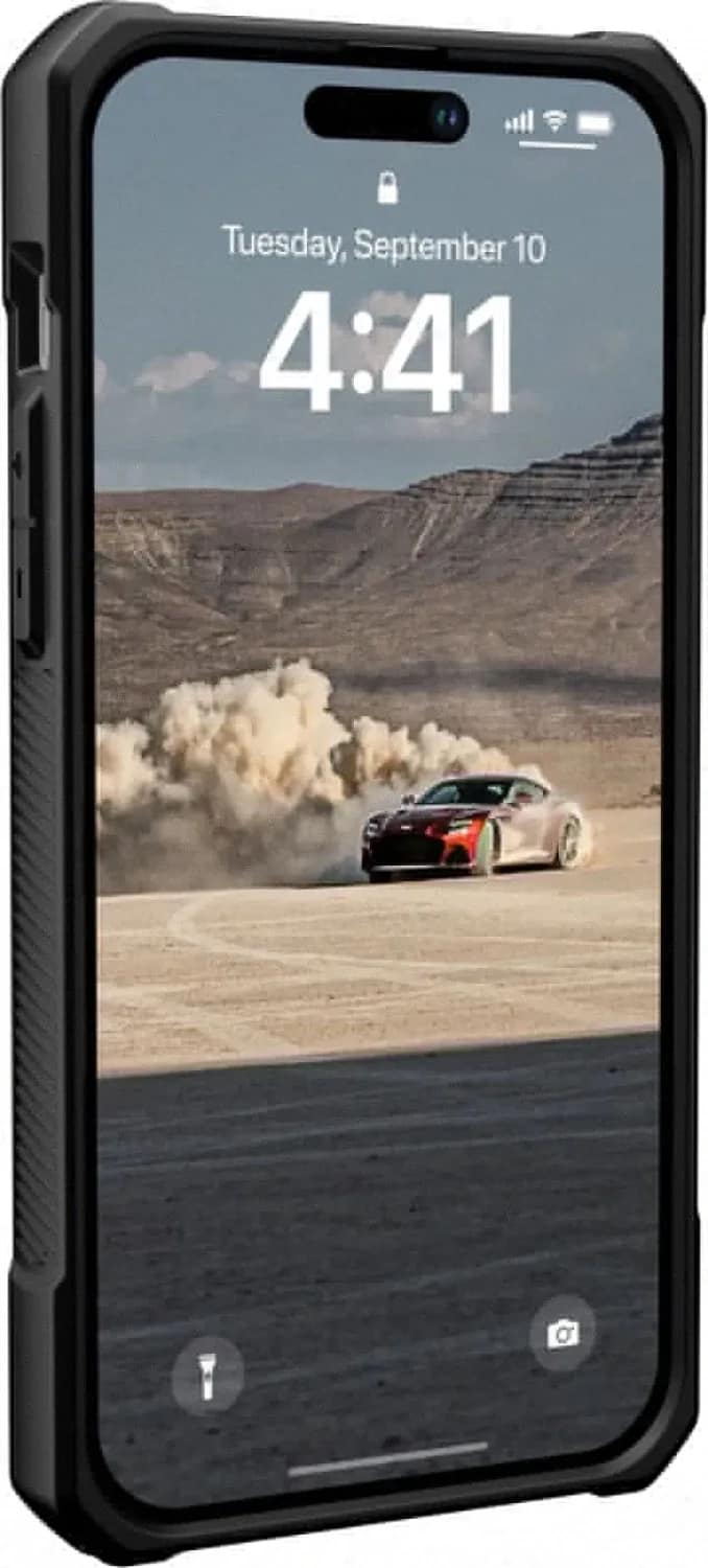 Чехол UAG Monarch для iPhone 14 Pro Mallard, Black-Blue — фото 3