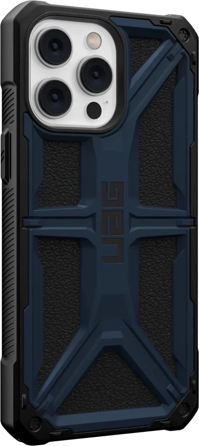 Чехол UAG Monarch для iPhone 14 Pro Mallard, Black-Blue — фото 6