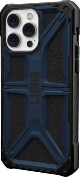 Чехол UAG Monarch для iPhone 14 Pro Mallard, Black-Blue — фото 7