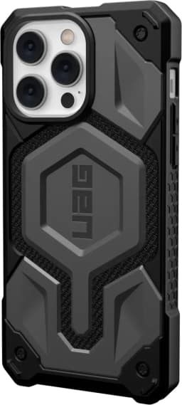 Чехол UAG Monarch Pro Kevlar For MagSafe для iPhone 14 Pro Kevlar, Silver — фото 4