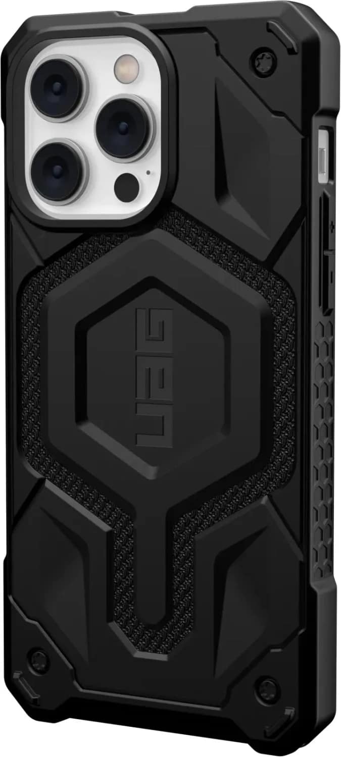 Чехол UAG Monarch Pro Kevlar For MagSafe для iPhone 14 Pro Kevlar, Black — фото 4
