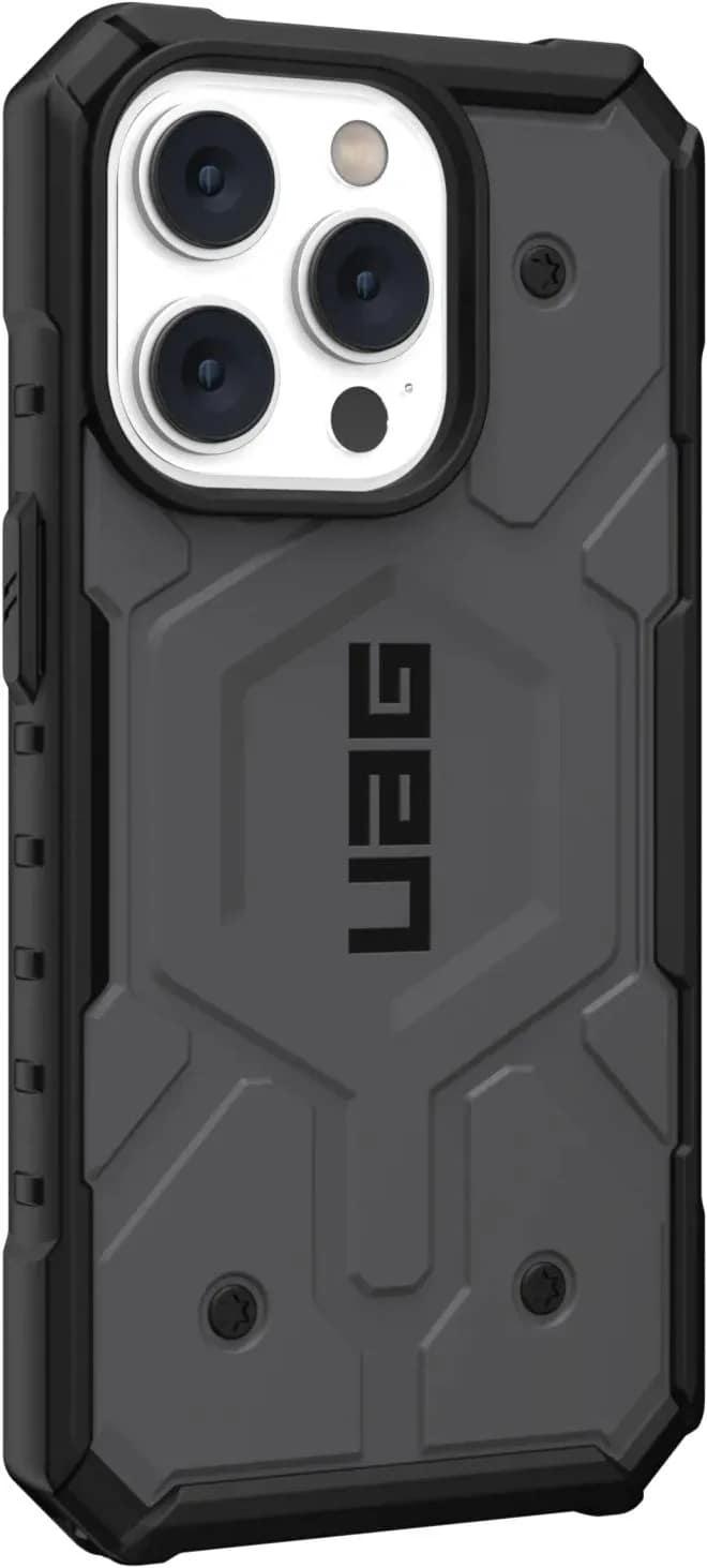 Чехол UAG Pathfinder For MagSafe для iPhone 14 Pro, Silver — фото 6