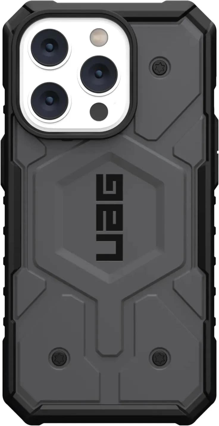 Чехол UAG Pathfinder For MagSafe для iPhone 14 Pro, Silver — фото 8