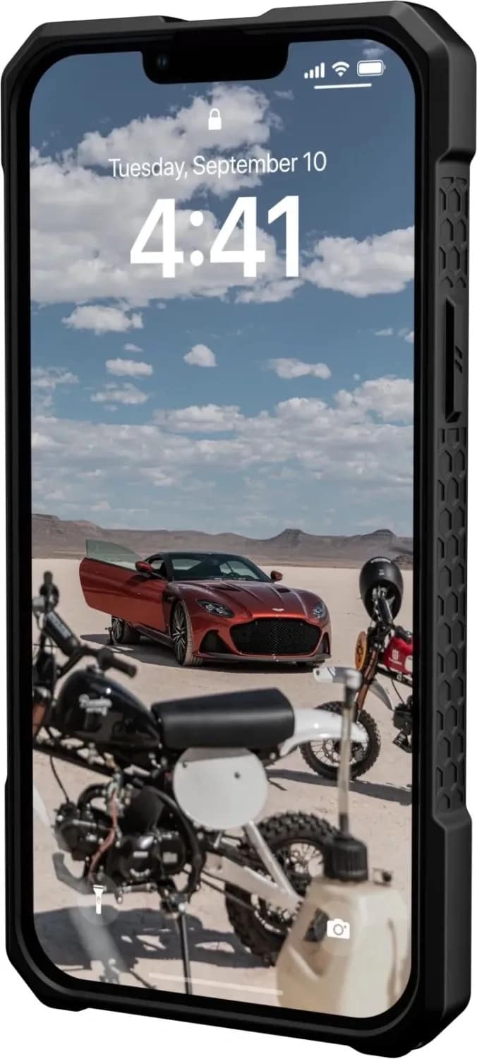 Чехол UAG Monarch Pro For MagSafe для iPhone 14 Plus, Silver — фото 7