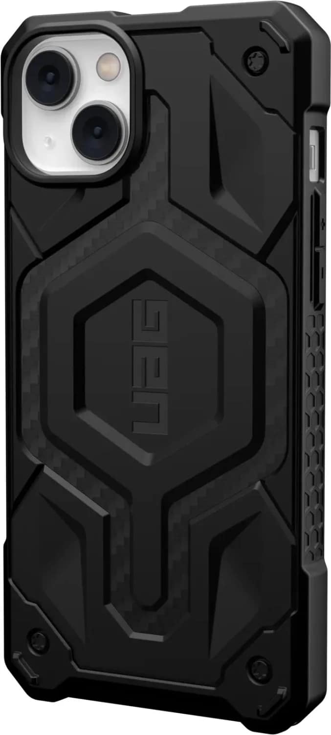 Чехол UAG Monarch Pro For MagSafe для iPhone 14 Plus Carbon Fiber, Black — фото 4