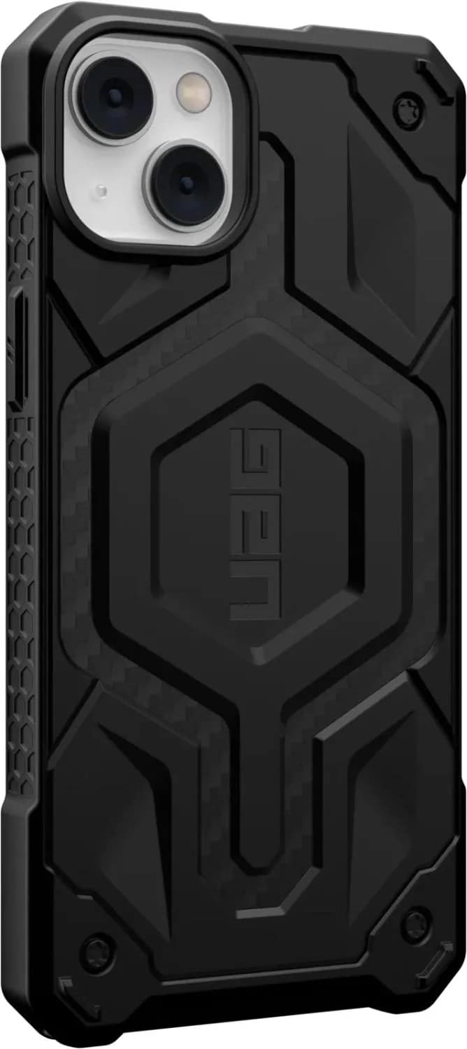 Чехол UAG Monarch Pro For MagSafe для iPhone 14 Plus Carbon Fiber, Black — фото 5