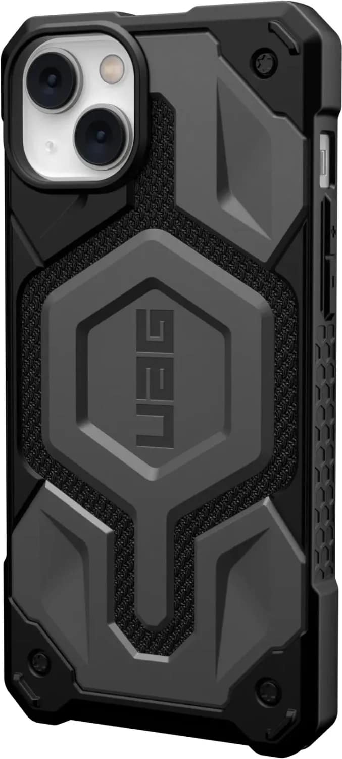 Чехол UAG Monarch Pro Kevlar For MagSafe для iPhone 14 Plus Kevlar, Silver — фото 4