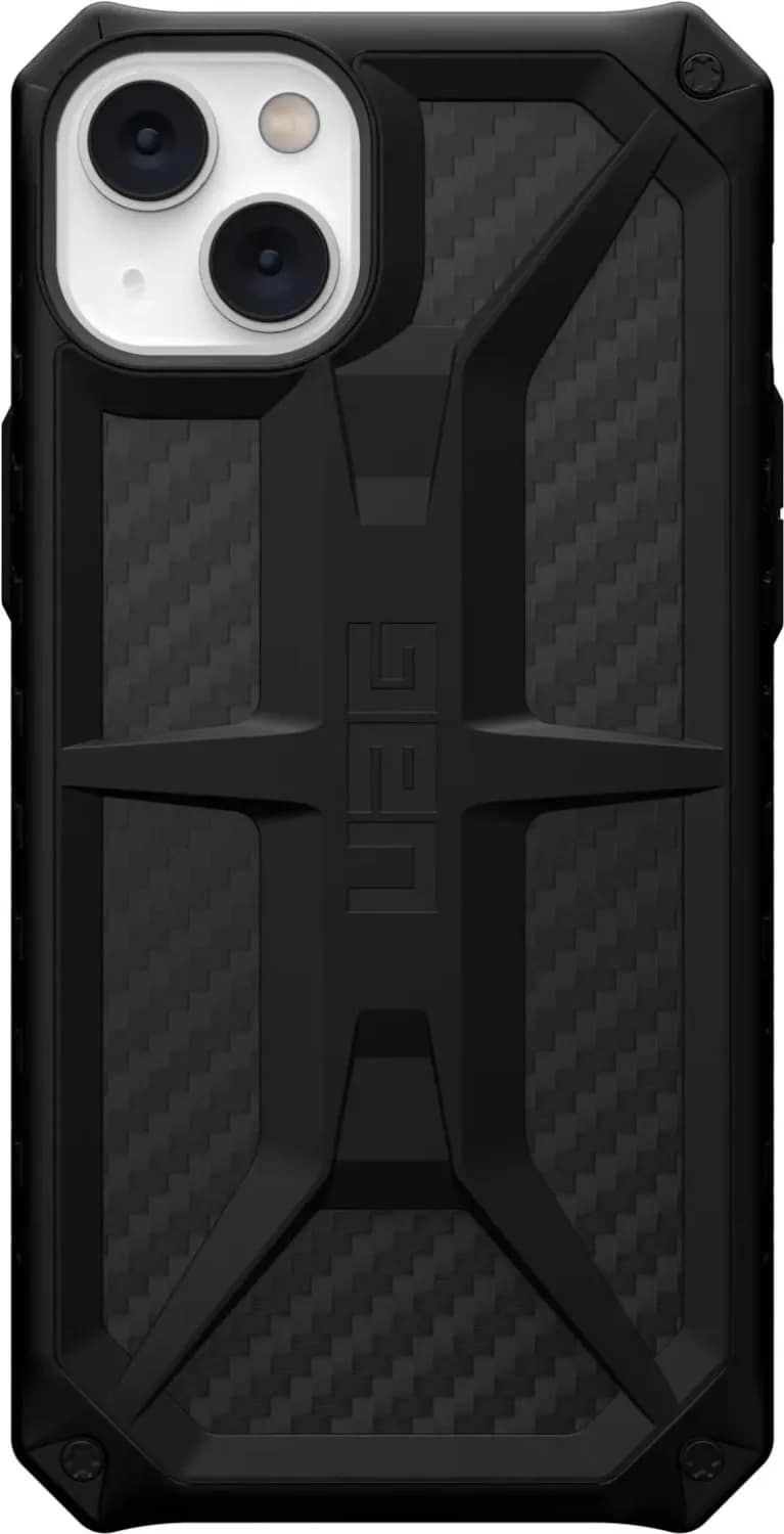 Чехол UAG Monarch для iPhone 14 Plus Carbon Fiber, Black — фото 3