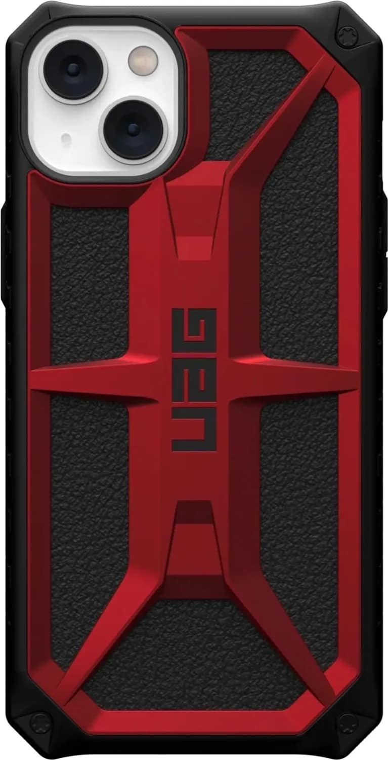 Чехол UAG Monarch для iPhone 14 Plus Crimson, Black-Red — фото 3