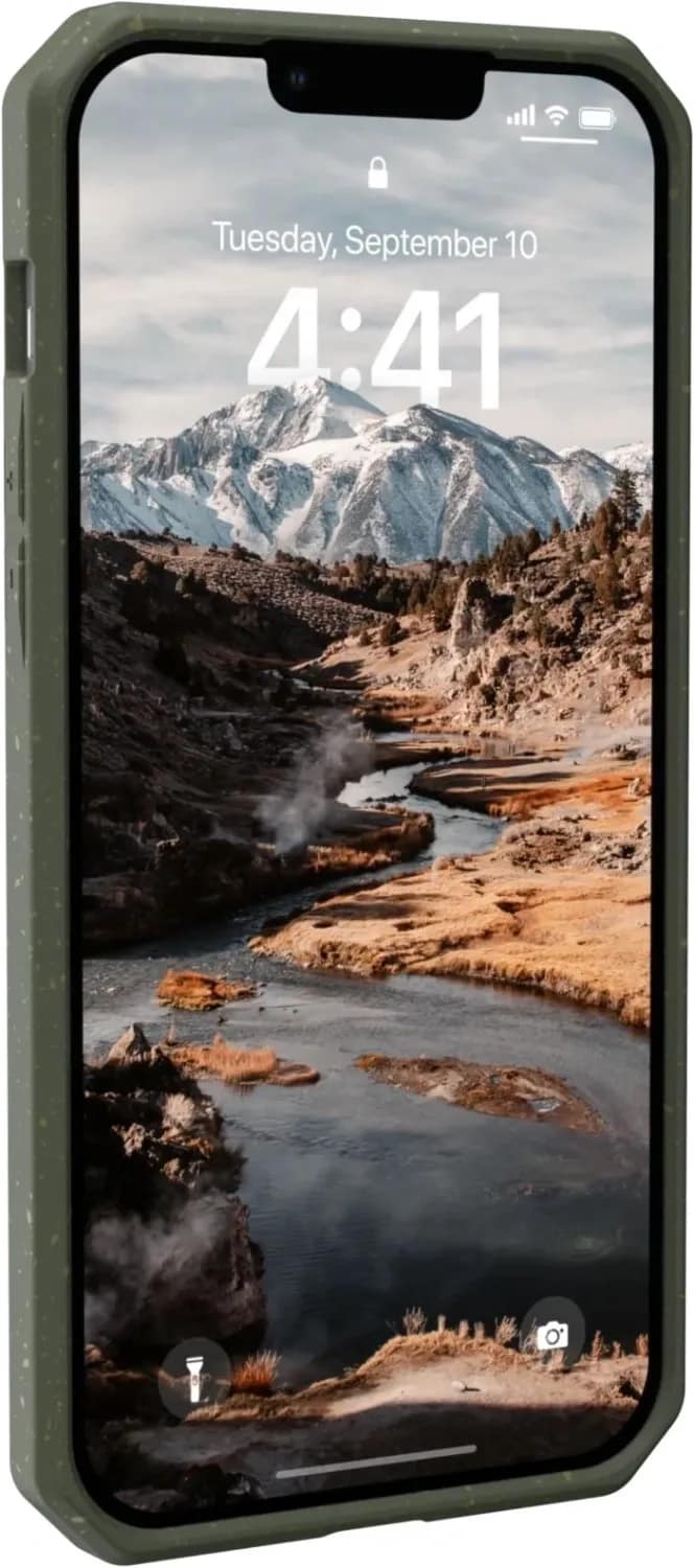 Чехол UAG Biodegradable Outback для iPhone 14 Plus, Olive — фото 7