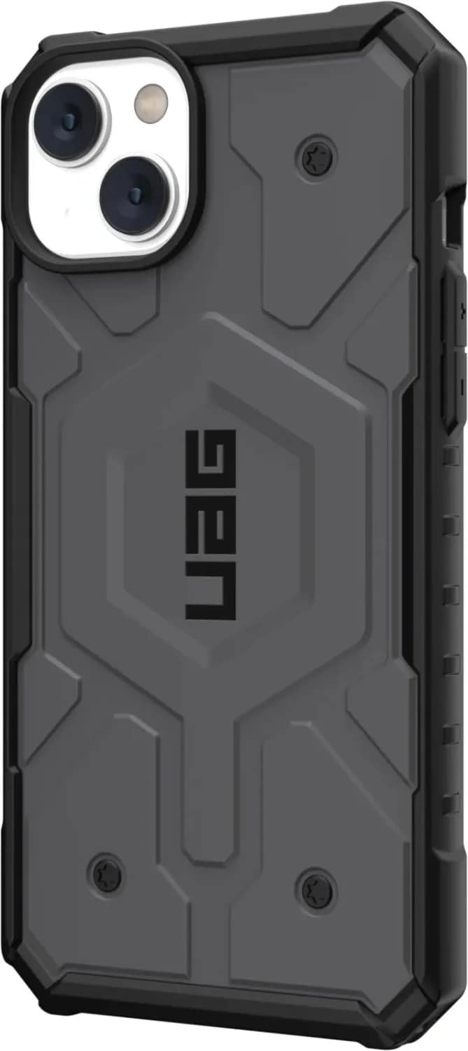 Чехол UAG Pathfinder For MagSafe для iPhone 14 Plus, Silver — фото 4