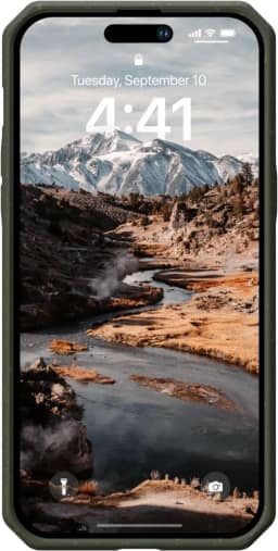 Чехол UAG Biodegradable Outback для iPhone 14 Pro Max, Olive — фото 8