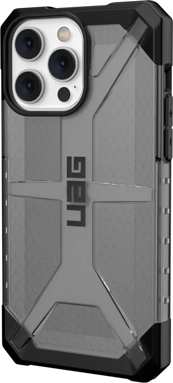 Чехол UAG Plasma для iPhone 14 Pro Max Ash, Прозрачный тёмный — фото 4