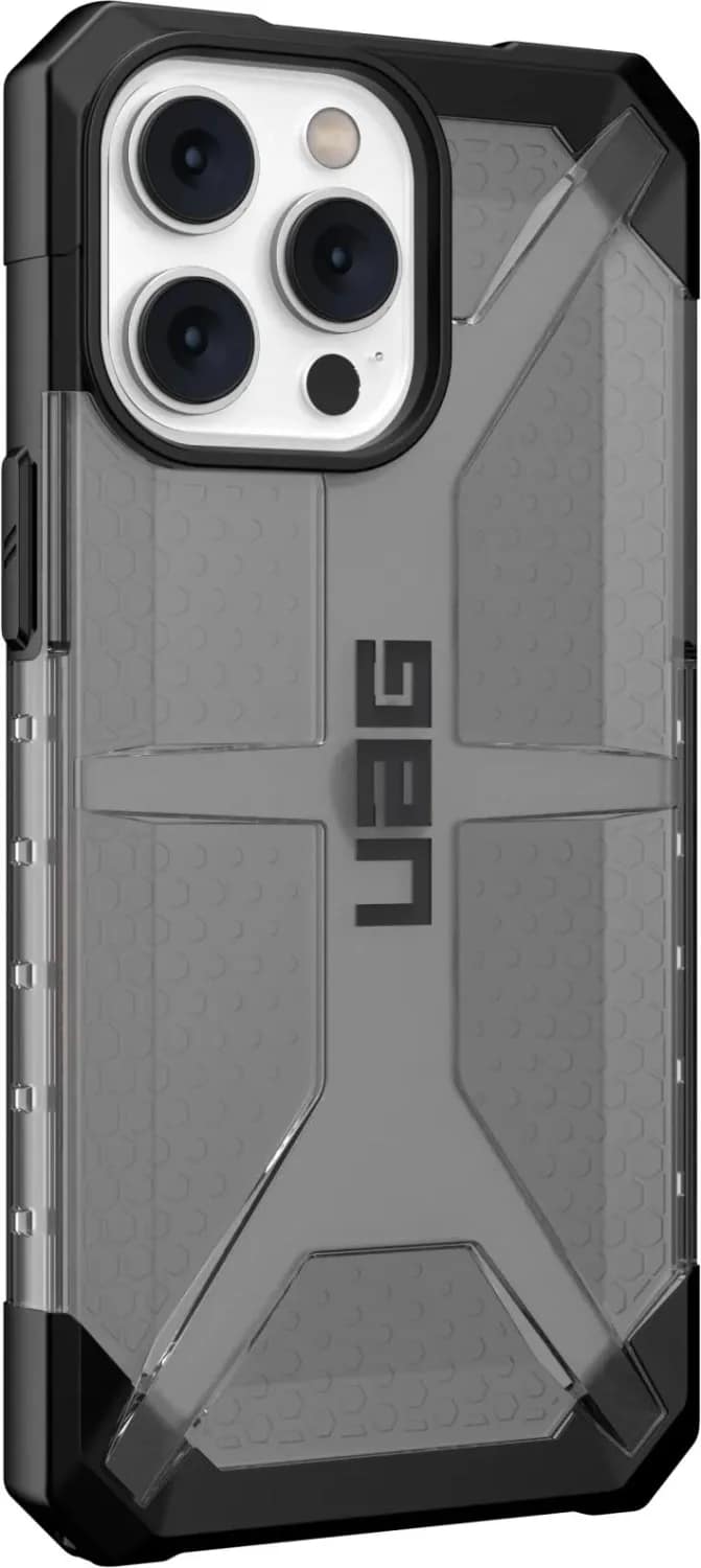 Чехол UAG Plasma для iPhone 14 Pro Max Ash, Прозрачный тёмный — фото 5
