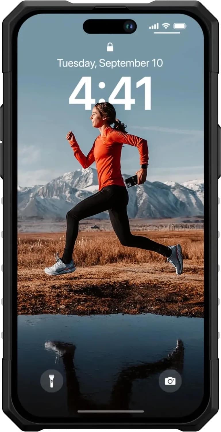 Чехол UAG Plasma для iPhone 14 Pro Max Ash, Прозрачный тёмный — фото 6