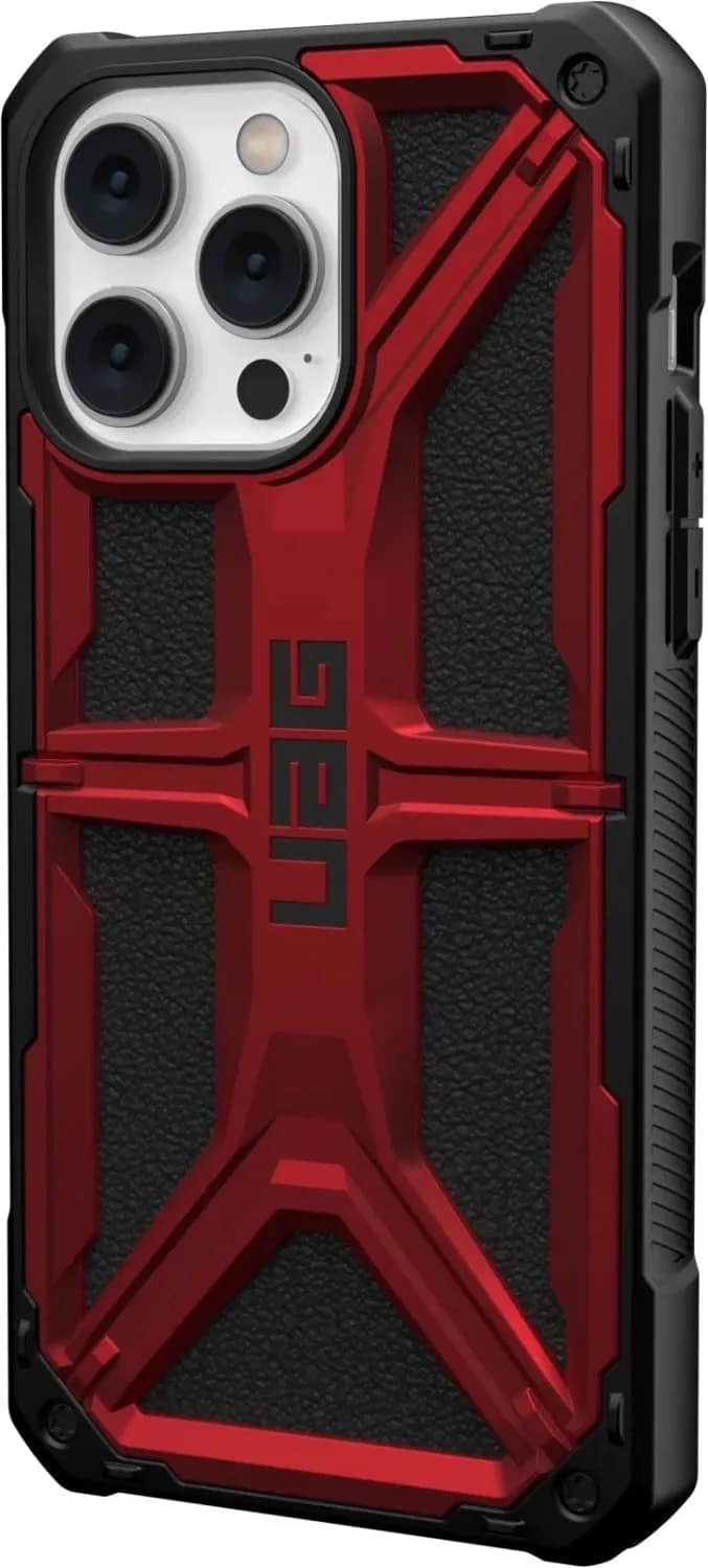 Чехол UAG Monarch для iPhone 14 Pro Max Crimson, Black-Red — фото 4