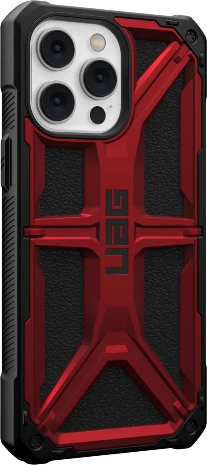 Чехол UAG Monarch для iPhone 14 Pro Max Crimson, Black-Red — фото 5