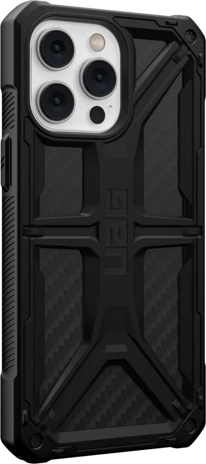 Чехол UAG Monarch для iPhone 14 Pro Max Carbon Fiber, Black — фото 6