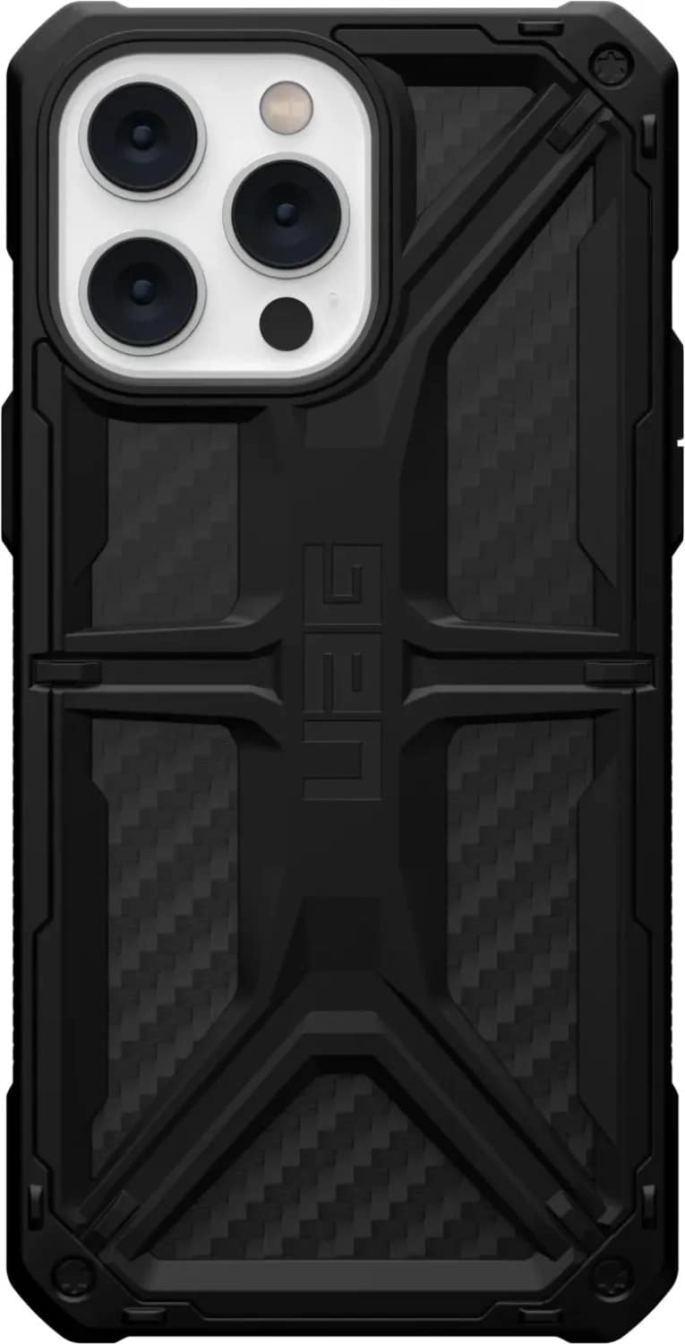 Чехол UAG Monarch для iPhone 14 Pro Max Carbon Fiber, Black — фото 8