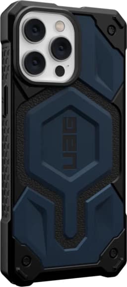 Чехол UAG Monarch Pro For MagSafe для iPhone 14 Pro Max Mallard, Black-Blue — фото 5