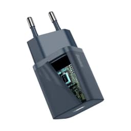 Сетевое зарядное устройство Baseus 20W USB-C TZCCSUP-B03 Blue, Midnight Blue — фото 5