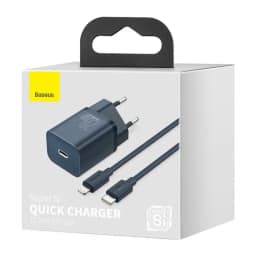 Сетевое зарядное устройство Baseus 20W USB-C TZCCSUP-B03 Blue, Midnight Blue — фото 6