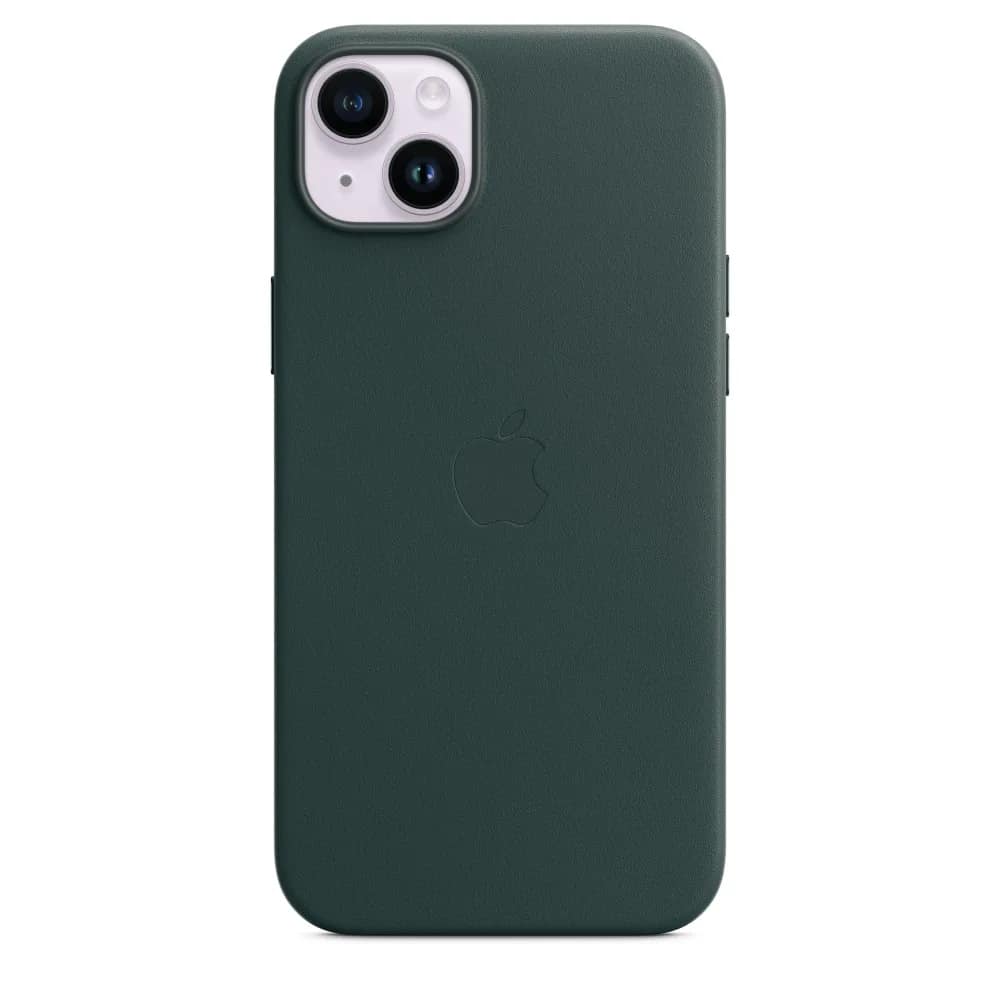Кожаный чехол Apple MagSafe для iPhone 14 Forest, Green — фото 5