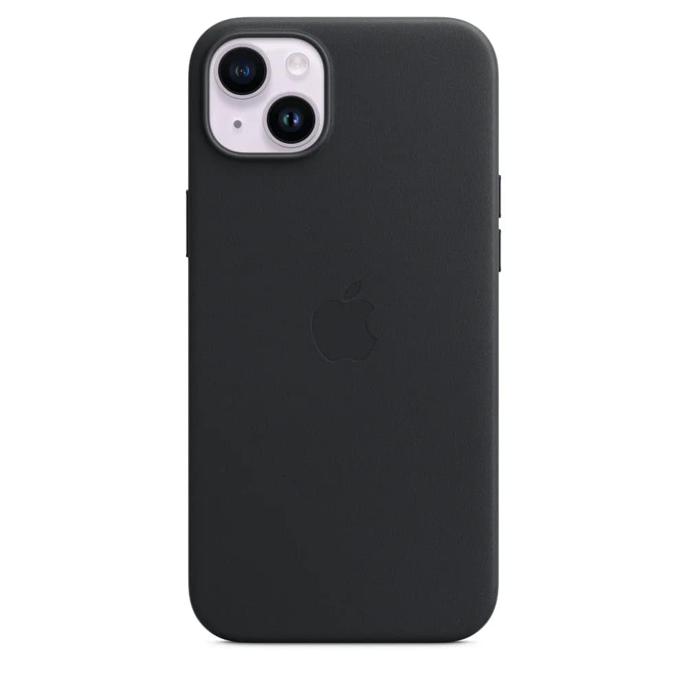 Кожаный чехол Apple MagSafe для iPhone 14 Midnight, Black — фото 4