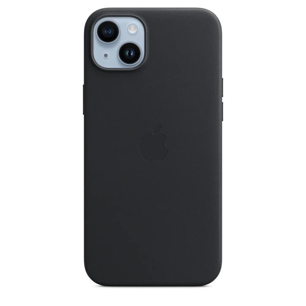 Кожаный чехол Apple MagSafe для iPhone 14 Midnight, Black — фото 5
