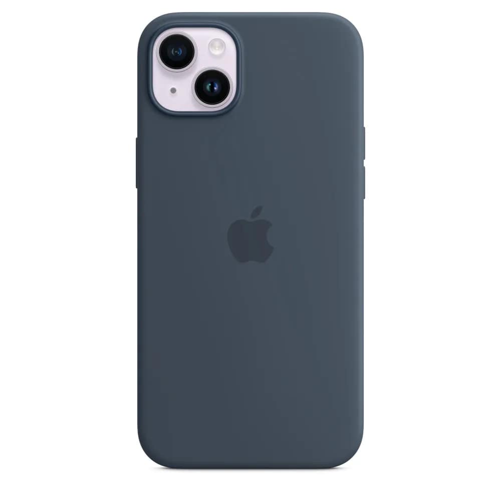 Силиконовый чехол Apple MagSafe для iPhone 14 Storm Blue, Midnight Blue — фото 5