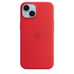Силиконовый чехол Apple MagSafe для iPhone 14, Red — фото 4