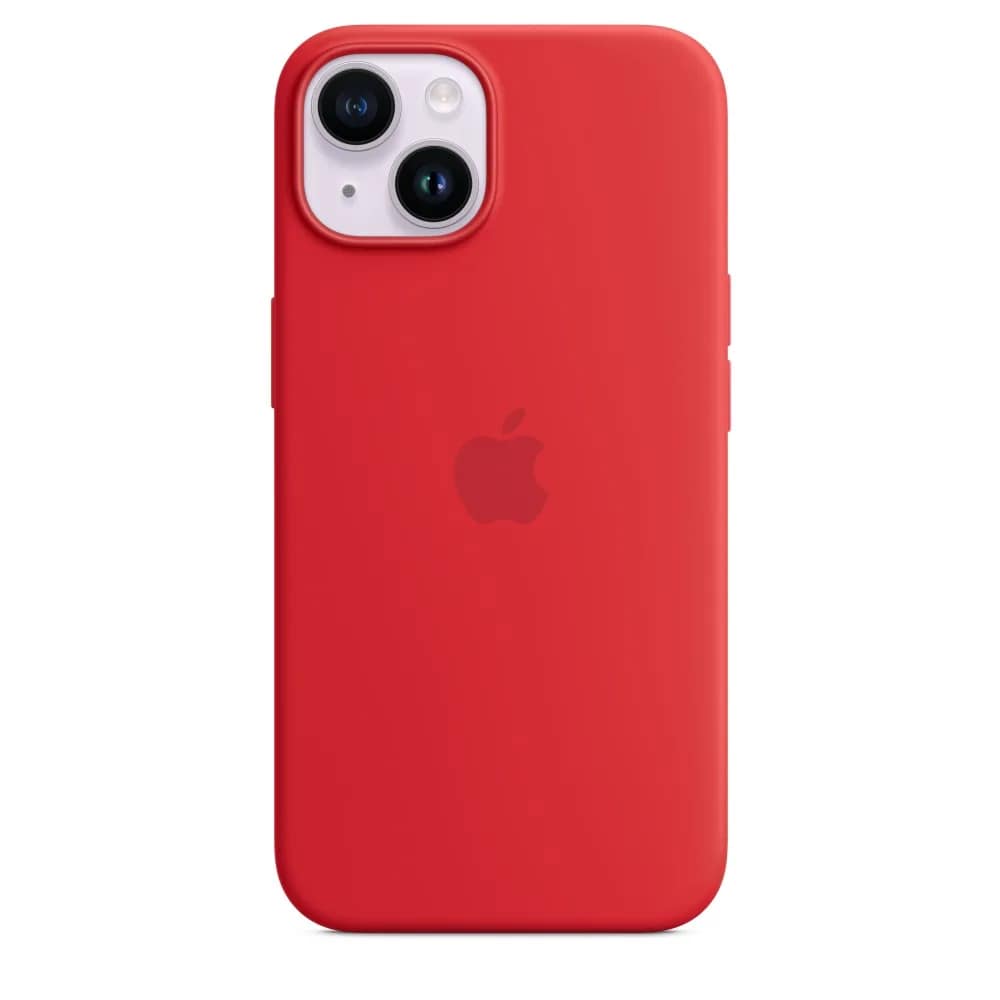 Силиконовый чехол Apple MagSafe для iPhone 14, Red — фото 5
