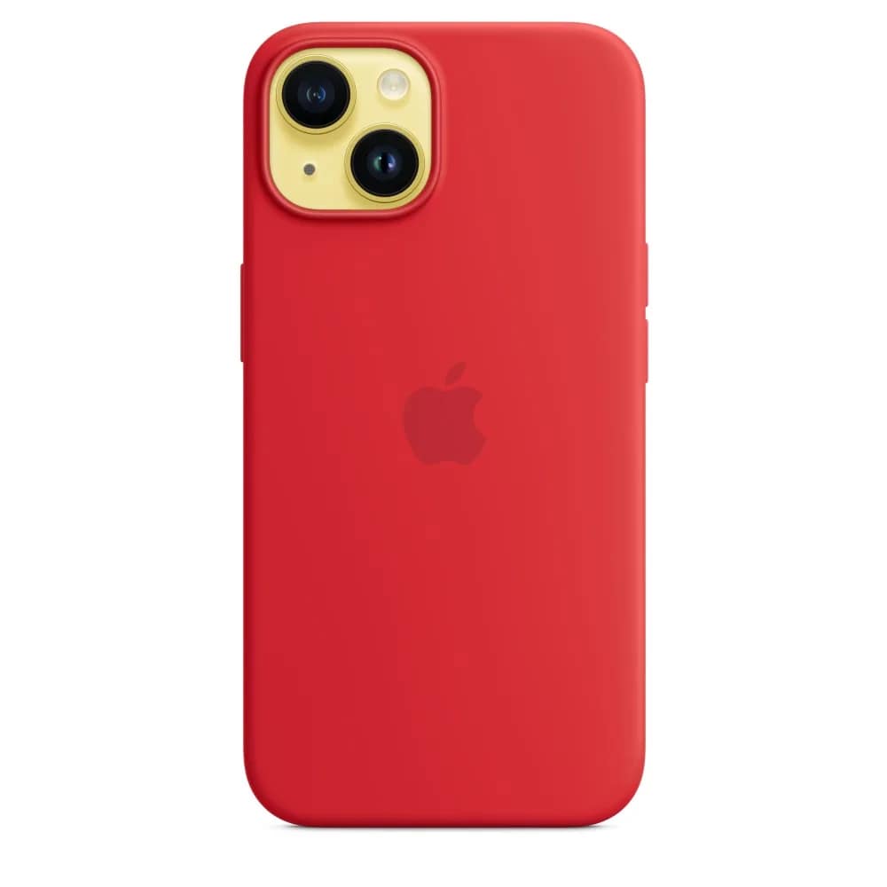Силиконовый чехол Apple MagSafe для iPhone 14, Red — фото 7
