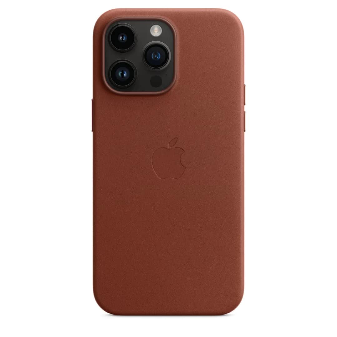 Кожаный чехол Apple MagSafe для iPhone 14 Pro Umber, Brown — фото 3