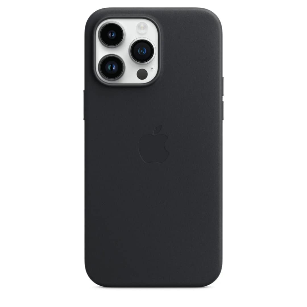 Кожаный чехол Apple MagSafe для iPhone 14 Pro Midnight, Black — фото 4