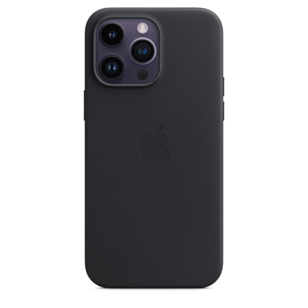 Кожаный чехол Apple MagSafe для iPhone 14 Pro Max Midnight, Black — фото 3