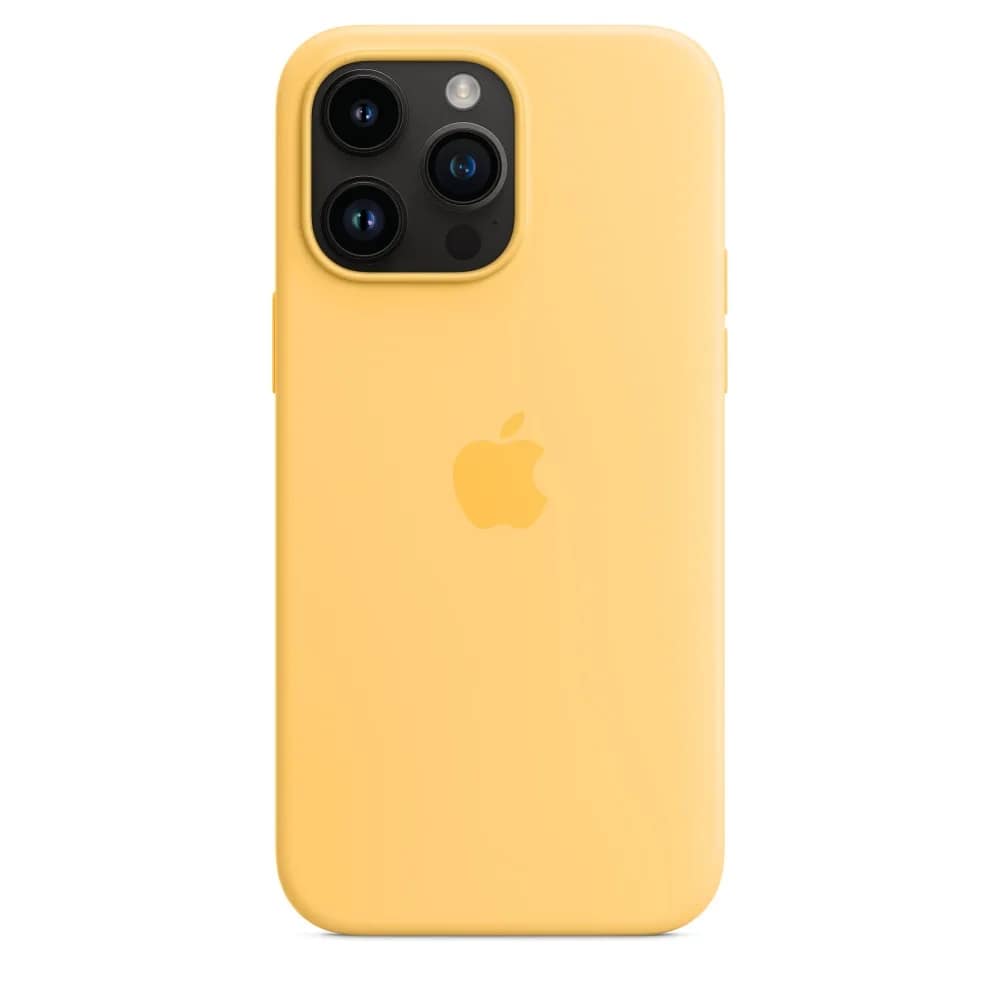 Силиконовый чехол Apple MagSafe для iPhone 14 Pro Max Sunglow, Yellow — фото 2