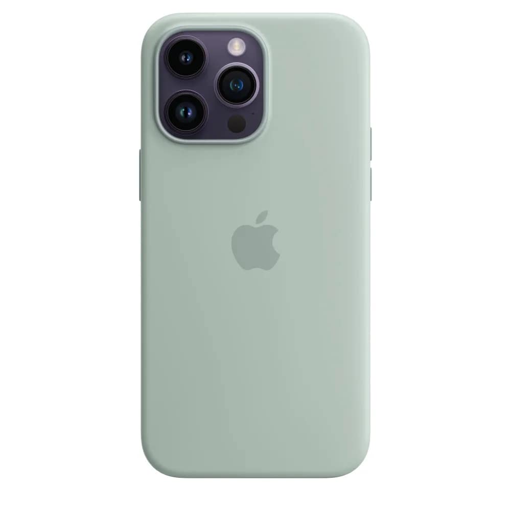 Силиконовый чехол Apple MagSafe для iPhone 14 Pro Max Succulent, Mint — фото 2