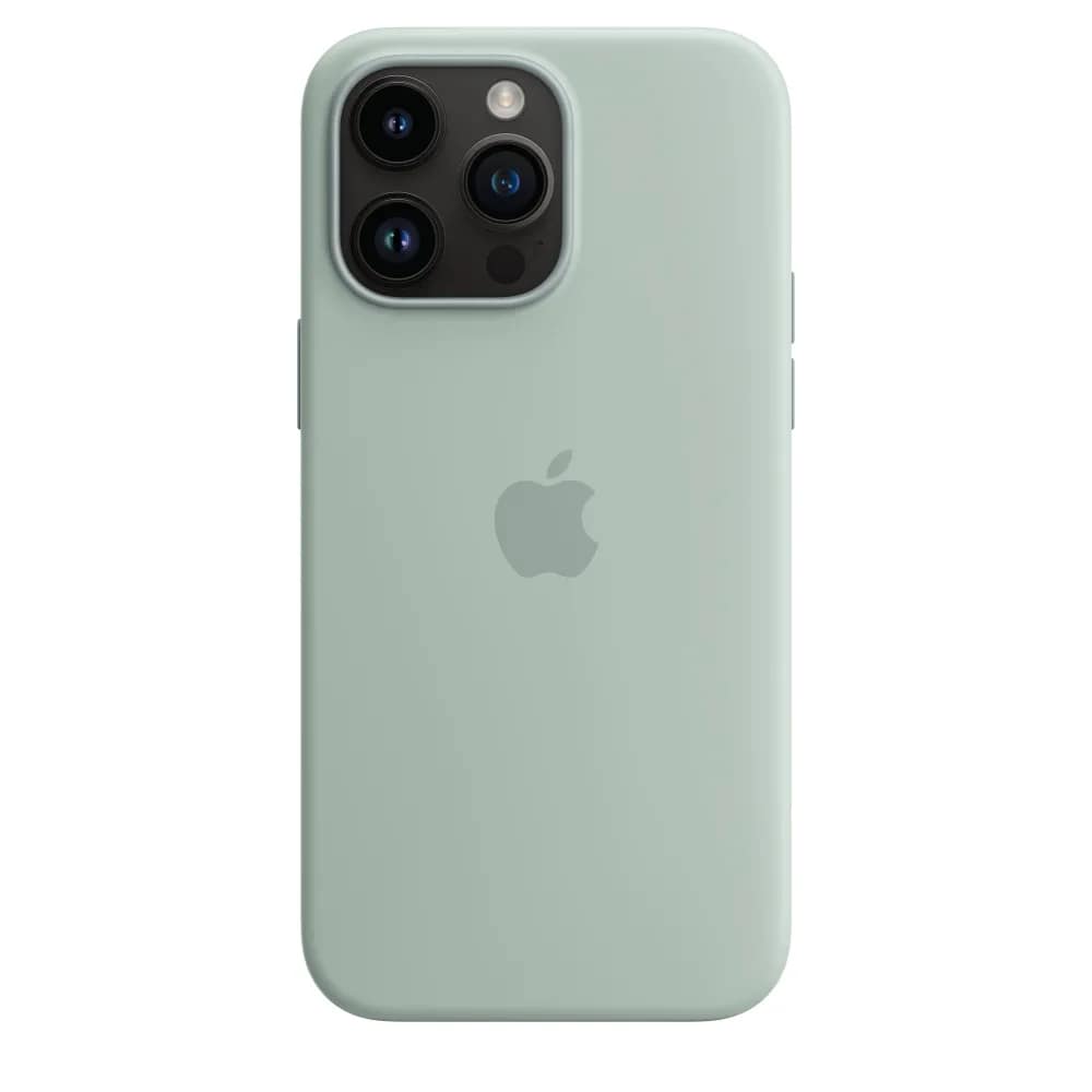 Силиконовый чехол Apple MagSafe для iPhone 14 Pro Max Succulent, Mint — фото 4