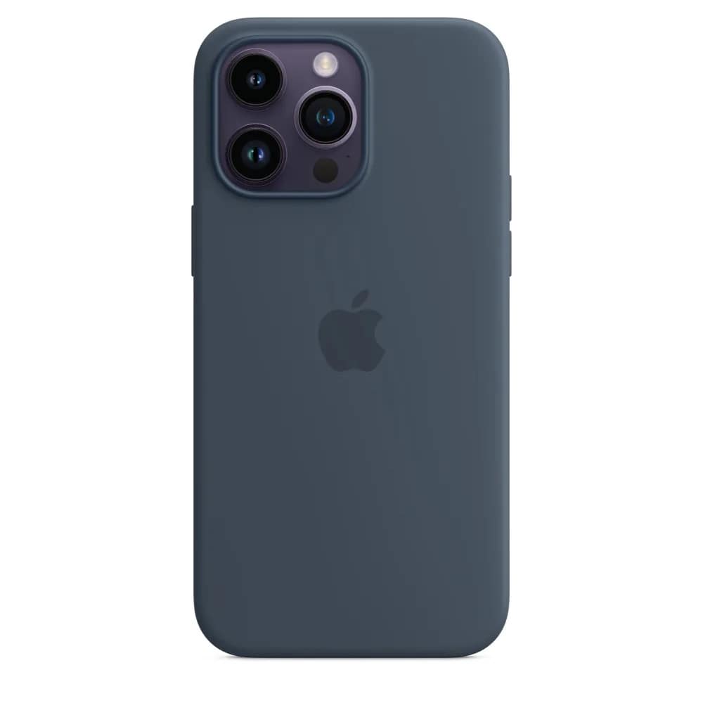 Силиконовый чехол Apple MagSafe для iPhone 14 Pro Max Storm Blue, Midnight Blue — фото 3