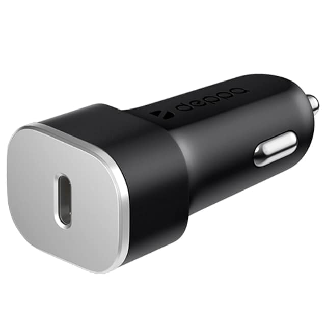 Автомобильное зарядное устройство Deppa 18W USB-C 11289, Black