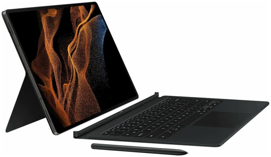 Клавиатура Samsung Book Cover Keyboard для Galaxy Tab S8 Ultra Black, Черный — фото 2