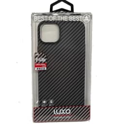 Чехол под карбон и кевлар LUXO для iPhone 14 Pro Max Carbon Gray, Black-Grey (Twill) — фото 2