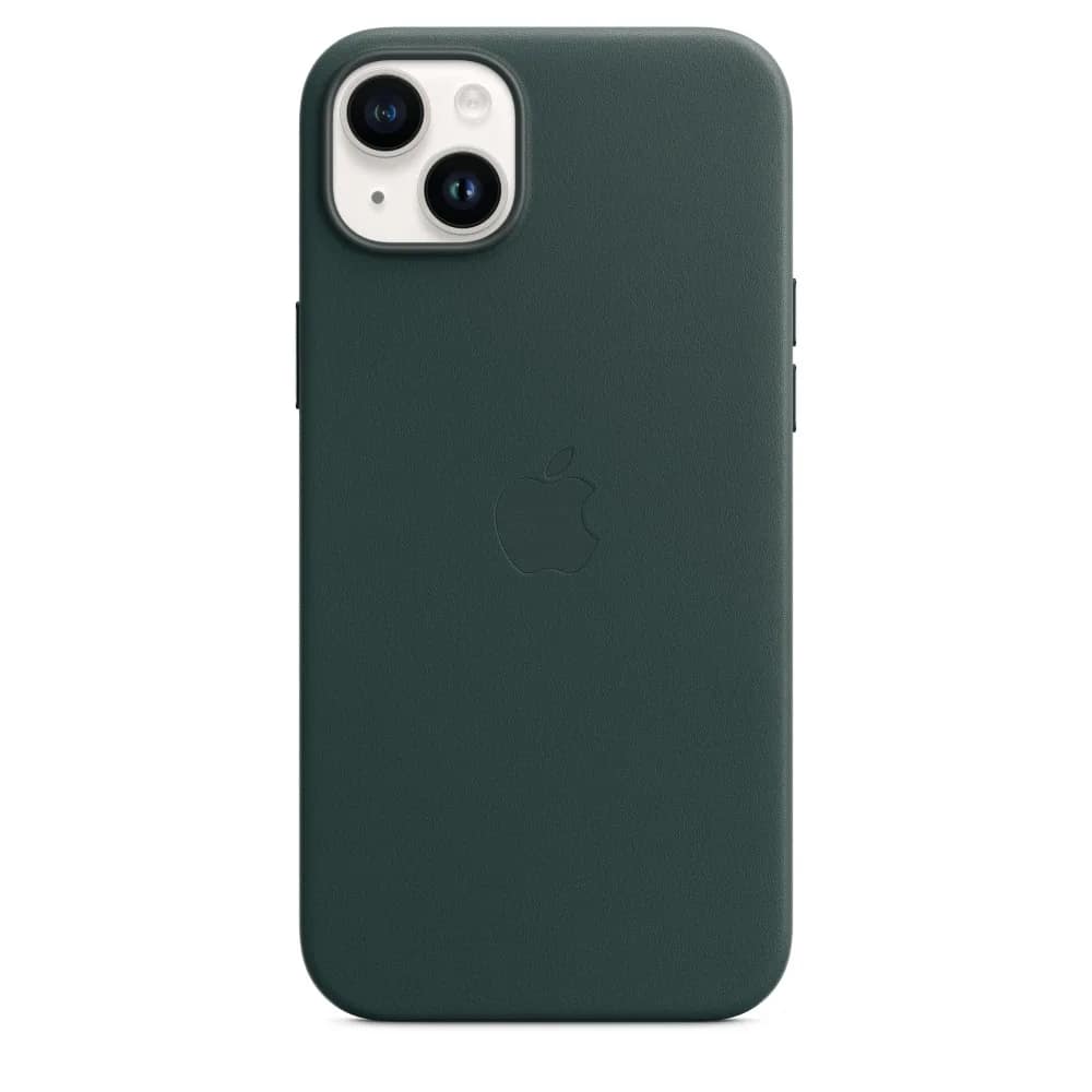 Кожаный чехол Apple для iPhone 14 Plus Forest, Green — фото 3
