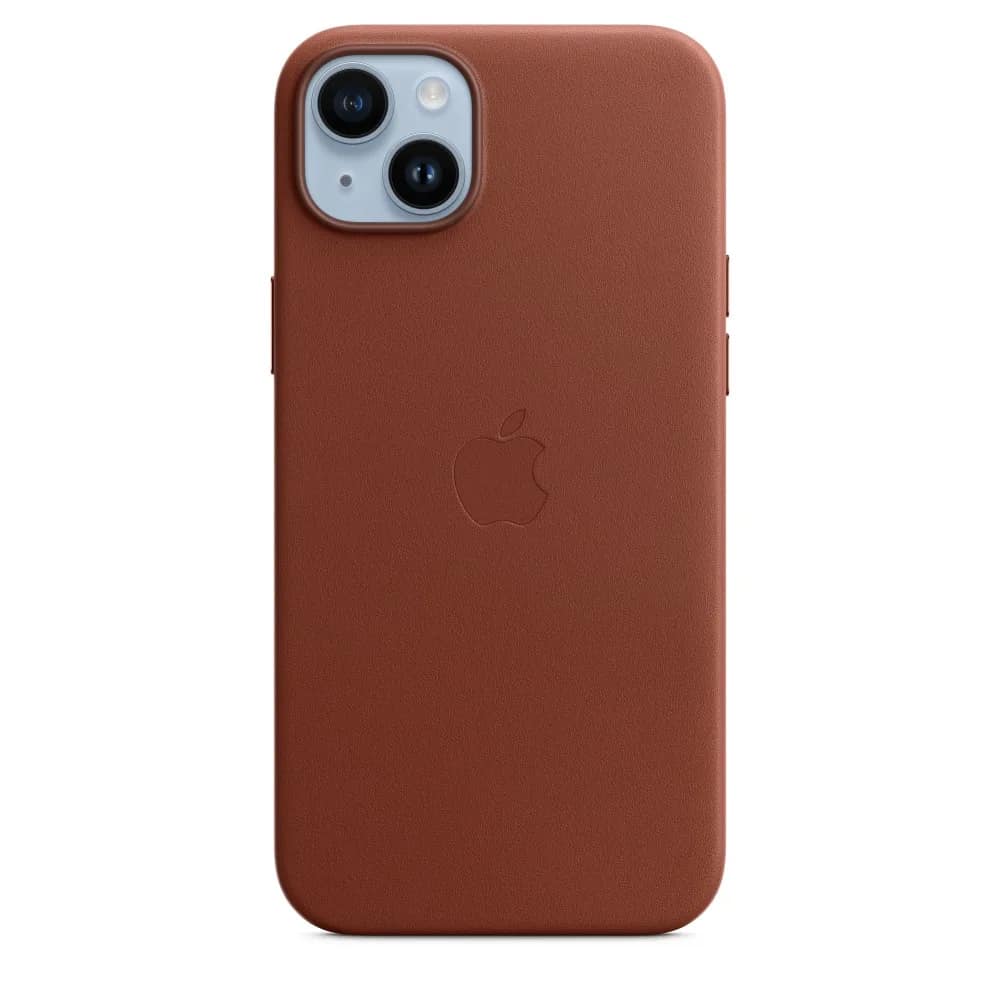Кожаный чехол Apple для iPhone 14 Plus Umber, Brown — фото 2